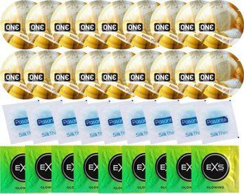 Набір 36 шт ONE Banana Split + Pasante Silk + EXS Glow in the Dark SOS7784 фото