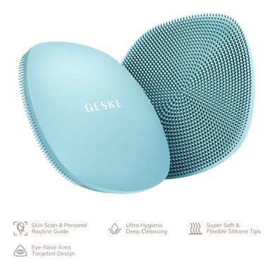 Щітка для обличчя GESKE Facial Brush 4в1 turquoise HB0048 фото