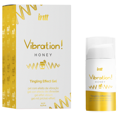 Рідкий вібратор зі смаком меду INTT Honey Vibration (15 мл) &mdash; з ефектом пульсації та зігрівання SX0580 фото