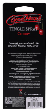 Охолоджуючий спрей для орального сексу зі смаком вишні Doc Johnson GoodHead Tingle Spray Sweet Cherry (59 мл) SO3494 фото