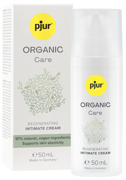 pjur ORGANIC Care &mdash; Натуральний регенеруючий крем для інтимної зони, 50 мл SX3124 фото