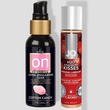 Sensuva Ultra-Stimulating On Insane Cotton Candy (57 мл) + System JO Strawberry Kiss (30 мл) LB106 фото