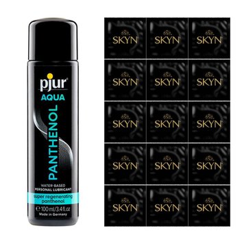 Набор SKYN Original, 12 шт + лубрикант на водной основе pjur Aqua Panthenol, 100 мл SKYN47 фото