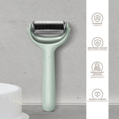 Ролер для голкової мезотерапії обличчя та тіла GESKE MicroNeedle Face&Body Roller 9в1 green HB0026 фото