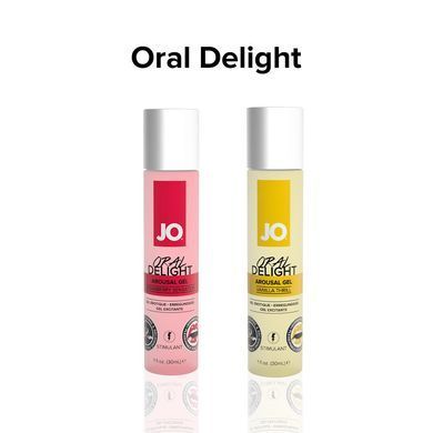 Гель для оральных ласк System JO Oral Delight - Strawberry Sensation (30 мл), эффект холод-тепло SO1496 фото