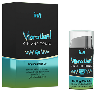 Жидкий вибратор со вкусом джин-тоника INTT Gin and Tonic Vibration (15 мл) &ndash; с эффектом пульсации и согревания SO4138 фото