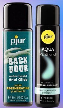 Набор лубрикантов pjur backdoor Regenerating 30 мл + pjur Aqua Panthenol 100 мл LB444 фото