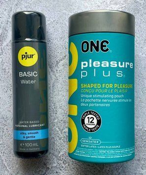 Набір ONE Pleasure Plus 12 шт - Лубрикант pjur Basic waterbased 100 мл SOS2613 фото