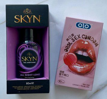 Набор OLO Oral Candy вкусовые 10 шт. + Лубрикант Skyn ​​All Night Long 80 мл на силиконовой основе. SOS1221 фото
