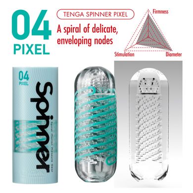 Мастурбатор Tenga Spinner 04 Pixel с упругой стимулирующей спиралью внутри SO4298 фото