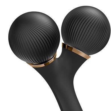 Електронний ультразвуковий ролик для обличчя та тіла GESKE Sonic Facial&Body Roller 4в1 gray HB0030 фото