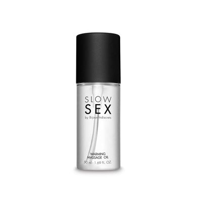 Разогревающее съедобное массажное масло Bijoux Indiscrets Slow Sex Warming massage oil SO5906 фото