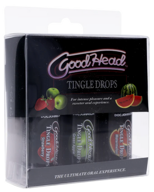 Набір крапель для орального сексу Doc Johnson GoodHead Tingle Drops (3 шт. по 29 мл) SO9853 фото