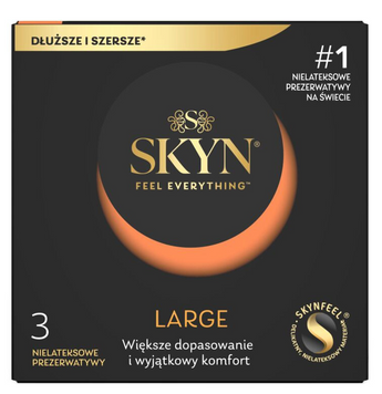 Безлатексные презервативы увеличенного размера SKYN Large (3 шт) SK4 фото