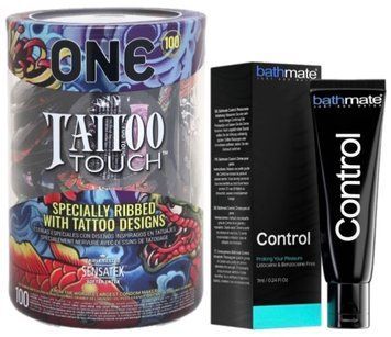 Набір з ONE Tattoo Touch, 100 шт + Пролонгатор Bathmate Control (7 мл) SOS9156 фото