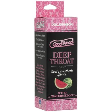 Спрей для мінету Doc Johnson GoodHead DeepThroat Spray - Watermelon 59 мл для глибокого мінету SO3491 фото