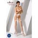 Эротические сетчатые чулки-стокинги Passion S011 One Size, White PSS011W фото 2