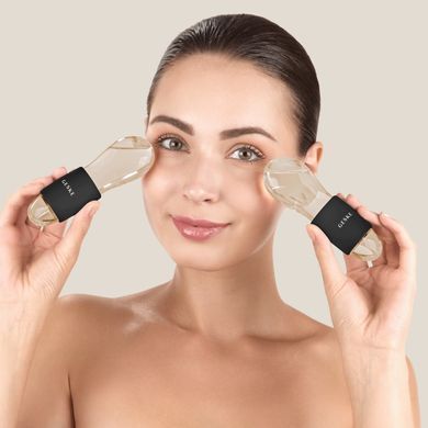 Подвійний масажер для очей GESKE Cool&Warm Duo Eye Massager 7в1 gray HB0320 фото