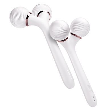 Електронний ультразвуковий ролик для обличчя та тіла GESKE Sonic Facial&Body Roller 4в1 starlight HB0032 фото
