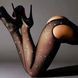 Сексуальні колготи з відкритим доступом у сіточку зі стразами Sexy Shine, чорний, розмір універсальний ​​​​​ KS6 фото 2
