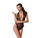 Боді монокіні з глибоким декольте Passion OTAVIA BODY S/M, black EL15702 фото 1