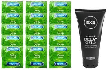 Комплект: Pasante Delay 15 шт + Пролонгатор EXS Delay Gel Ultra+ (100 мл) SOS11073 фото