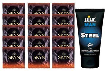 Комплект Skyn Warming 15 шт + pjur MAN Steel Gel (50 мл) SOS14494 фото