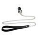 Силиконовая анальная пробка Art of Sex Silicone Anal Plug with Leash size S с поводком Black SO6179 фото 2