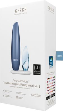 Безконтактна магнітна пілінг-маска GESKE Touchless Magnetic Peeling Mask 5в1 aquamarine HB0554 фото