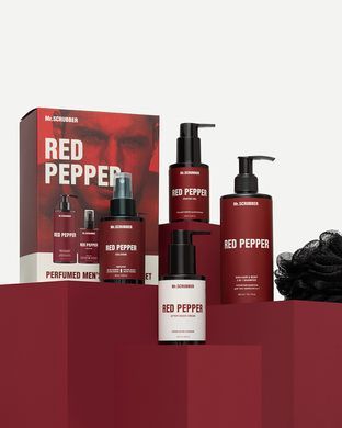 Парфумований набір косметики для чоловіків. Red Pepper Perfumed Men&rsquo;s Essentials Set Mr.SCRUBBER 1641 фото