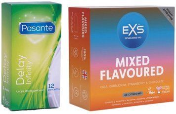 Набор с Pasante Infinity Delay, 12 шт + EXS Mixed Flavoured 48 шт SOS8142 фото