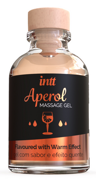 Интимный массажный гель с ароматом коктейля Апероль Шприц INTT Aperol Massage Gel (30 мл) &mdash; цитрусовая свежесть и палка прелюдия SO3346 фото