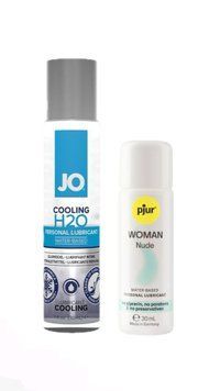Набор лубрикантов System JO H2O COOLING (30 мл) + pjur Woman Nude 30 мл LB66 фото