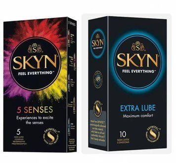 Набор : SKYN 5 Senses и SKYN Extra Lube 10 шт SK101 фото
