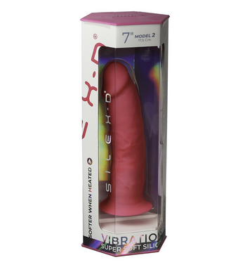 Вибрационный фаллоимитатор с эффектом памяти SilexD Henry Vibro Pink (MODEL 2 size 7in, 17,5 x 4,4 см) SX3130 фото