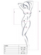 Эротическое сетчатое платье-бодистокинг Passion BS027 One Size, White PBS027W фото 2