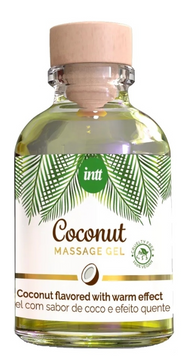 Веганский интимный массажный гель с нежным ароматом кокоса INTT Coconut Vegan Massage Gel (30 мл) &mdash; тропическая нежность и чистое наслаждение SO5973 фото