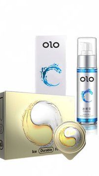 OLO с термоэффектом, Лед и Пламя 001 10 шт и Лубрикант охлаждающий OLO 60 мл SOS185 фото