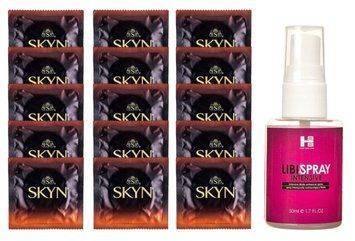Комплект Skyn Warming 15 шт + SHS LibiSpray 50 мл SOS14496 фото