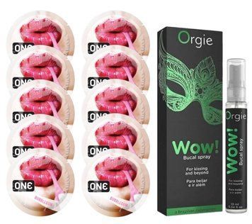 Комплект ONE Bubblegum 10 шт + Orgie WOW! Menthol (10 мл) SOS13881 фото