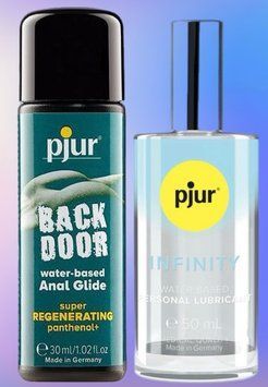 Набор лубрикантов pjur backdoor Regenerating 30 мл + pjur INFINITY water-based (50 мл) LB451 фото