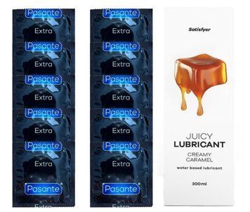 Набор: Пасант Extra Safe 10 шт. + Лубрикант Satisfyer Creamy Caramel (300 мл) SOS12062 фото