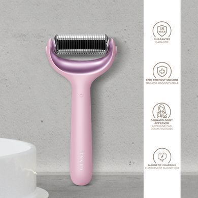 Ролер для голкової мезотерапії обличчя та тіла GESKE MicroNeedle Face&Body Roller 9в1 pink HB0214 фото