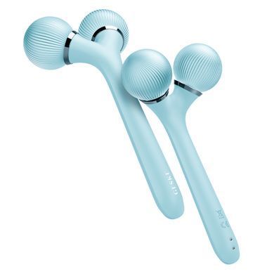 Електронний ультразвуковий ролик для обличчя та тіла GESKE Sonic Facial&Body Roller 4в1 turquoise HB0036 фото