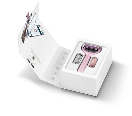 Ролер для голкової мезотерапії обличчя та тіла GESKE MicroNeedle Face&Body Roller 9в1 pink HB0214 фото
