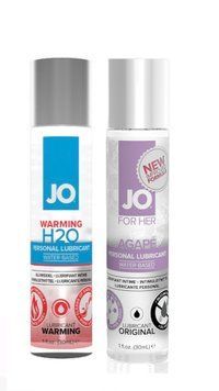 Набор лубрикантов System JO H2O WARMING (30 мл) + System JO AGAPE &mdash; ORIGINAL (30 мл LB183 фото