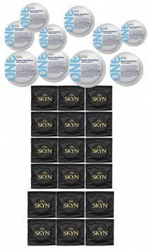 Набор из 28 шт : One Super Sensitive 10 шт и Skyn Original 18 шт SOS268 фото