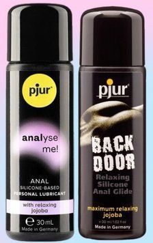 Набор лубрикантов pjur analyse me! Relaxing jojoba silicone 30 мл + pjur backdoor anal Relaxing jojoba silicone 30 мл LB551 фото