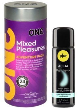 Комплект ONE Mixed Pleasures 24 шт + Pjur Aqua Panthenol 30 мл SOS12991 фото