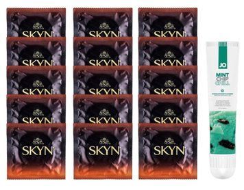 Комплект Skyn Warming 15 шт + JO Mint Chip Chill 10 мл SOS14498 фото